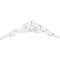 Ekena Millwork Pitch Baile Architectural Grade PVC Gable Pediment, 48"W x 10"H x 1"P (5/12) GPP048X010X100BAI - alternate 1
